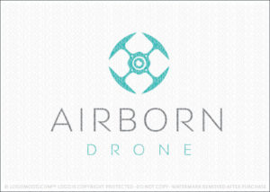 Air Born Drone Flight Transportation Surveillance Logo for Sale