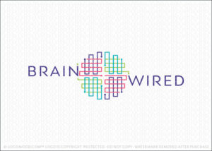 Wired Brain Quadrant Technology Brian Logo For Sale