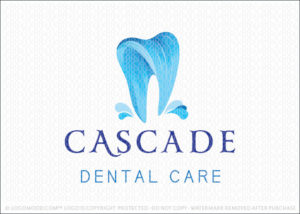 Cascade Waterfall Dental Care Dental Practice Logo For Sale