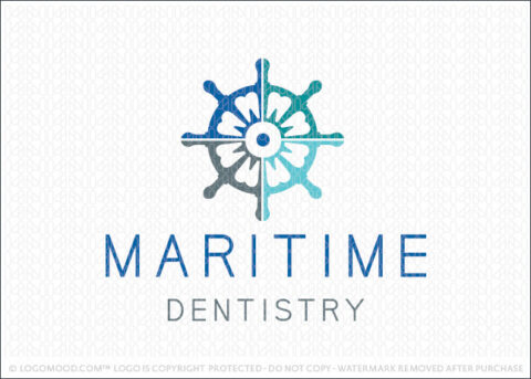 Nautical Maritime Dental Tooth Dentistry Logo for Sale LogoMood