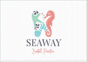 Ocean Tooth Dental Practice Logo For Sale