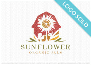 Sunflower Organic Farm Logo Sold